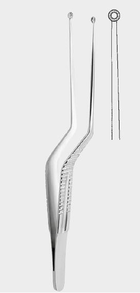 Пінцет ХАНТА (HUNT) для затискання пухлин і кровоносних судин (серединний вигин)